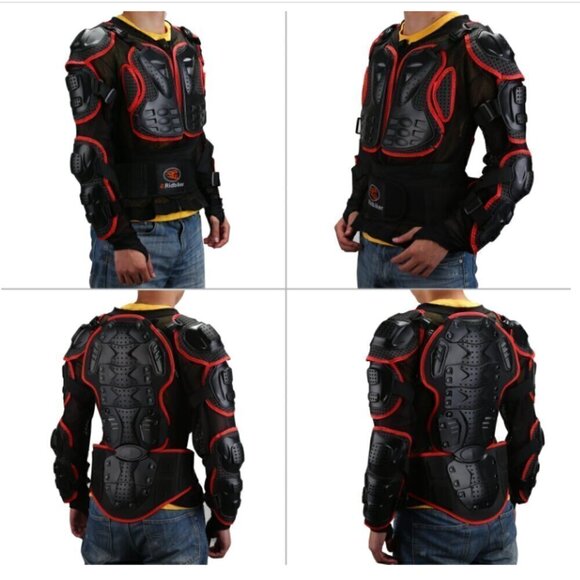 Ridbiker Full Body Armor Protector Removable Racing Jacket Motocross‎ Size 3XL - Picture 6 of 9